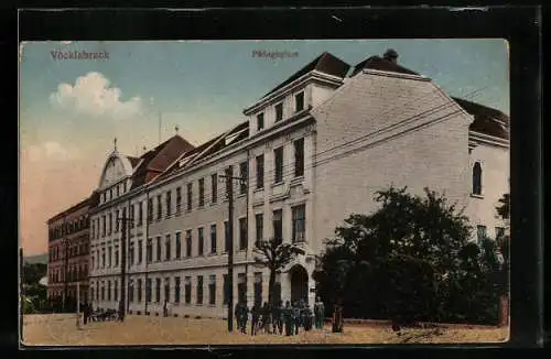 AK Vöcklabruck, Strassenpartie am Pädagogium