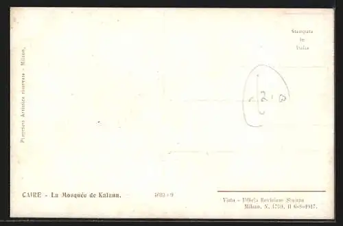 Künstler-AK Caire, La Mosquée de Kalann