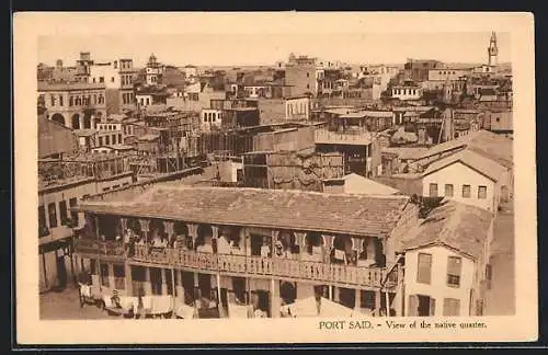 AK Port-Said, View of the native quartier