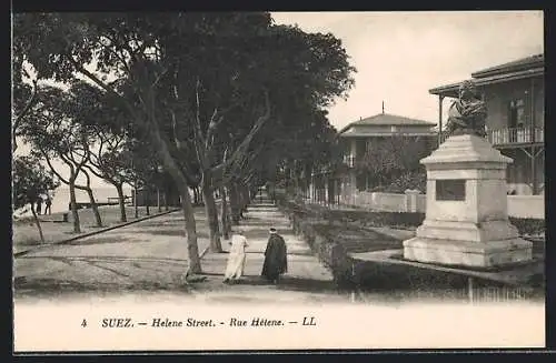 AK Suez, Helene Street, Denkmal