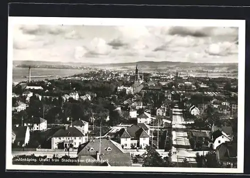 AK Jönköping, Utsikt fran Stadsparken, Alphyddan