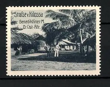 Reklamemarke Deutsch-Ost-Afrika, Strasse v. Kilossa, Benediktiner Mission