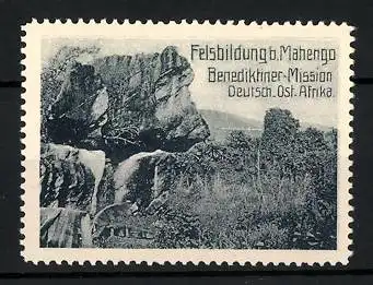 Reklamemarke Deutsch-Ost-Afrika, Feösbildung b. Mahengo, Benediktiner Mission
