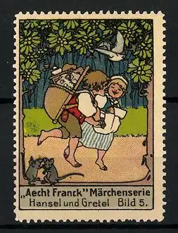 Reklamemarke Aecht Franck Märchenserie: Hänsel und Gretel, Bild 5