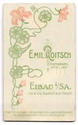 Fotografie Emil Roitsch, Eibau i. Sa., Lächelnde junge Dame mit gewellten Haaren im Sonntagskleid