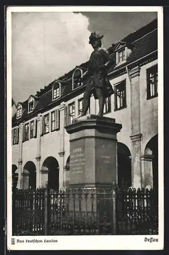 AK Dessau, Denkmal der alte Dessauer