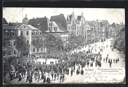 AK Erfurt, Sonntagsconcert vor dem Divisionsgebäude