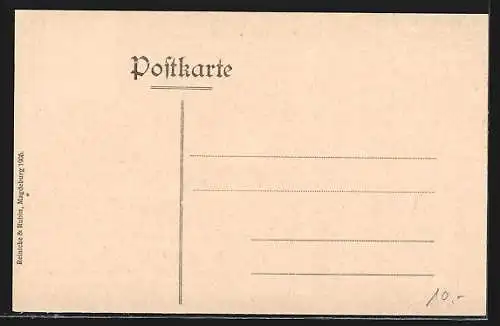 AK Erfurt, Strassenpartie am Neubau d. Kaiserl. Postamts