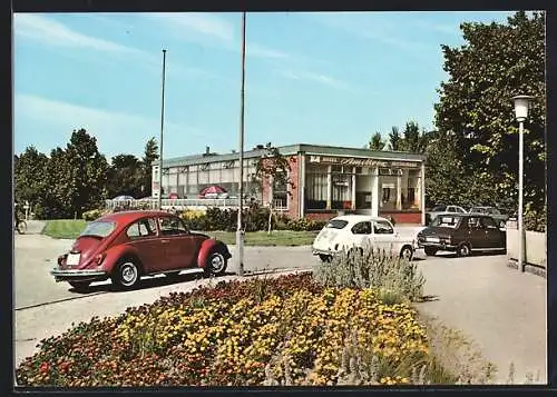 AK Heikendorf, Hotel-Restaurant am Meer J. Rosinsky, Hafenstrasse 1, VW-Käfer