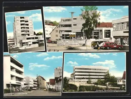 AK Wernau /Neckar, Junkers Verwaltungsgebäude, Post, Strassenpartie, Ortspartie