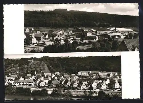 AK Neckartenzlingen /Nürtingen, Ortsansichten aus der Vogelschau