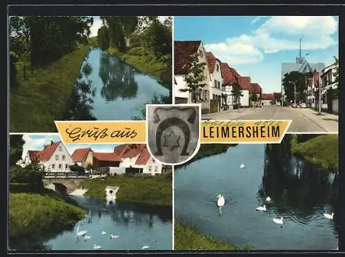 AK Leimersheim, Wasserpartien, Strassenpartie, Wappen