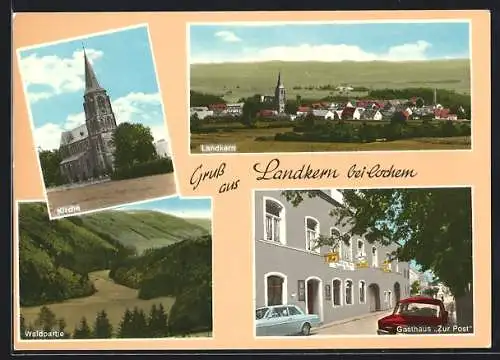 AK Landkern, Gasthaus zur Post in der Hauptstrasse 25