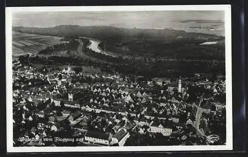 AK Günzburg, Gesamtansicht vom Flugzeug aus
