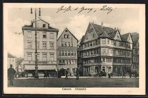 AK Cassel, Colonialwarengeschäft Füllgrabe am Altmarkt