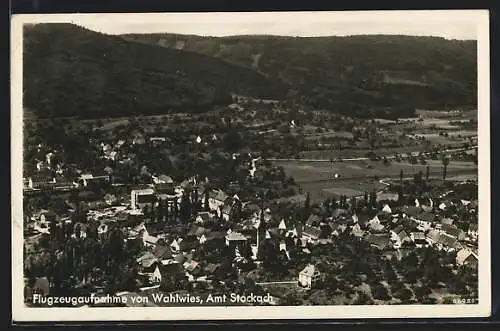 AK Wahlwies /Stockach, Gesamtansicht vom Flugzeug aus