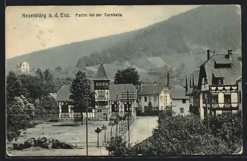 AK Neuenbürg a. d. Enz, Partie bei der Turnhalle