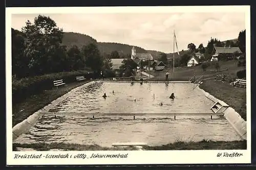 AK Kreuzthal-Eisenbach i. Allg., Partie am Schwimmbad
