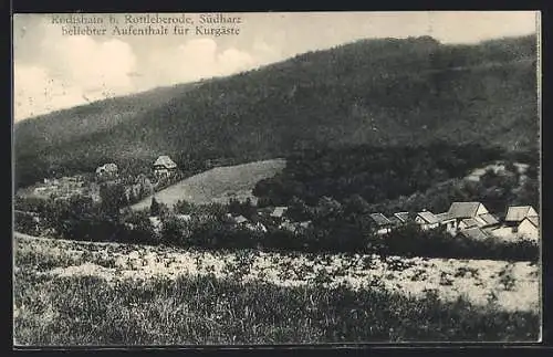 AK Rodishain b. Rottleberode, Ortsansicht von der Weide aus