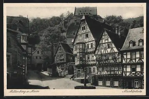 AK Miltenberg, Ansicht am Marktplatz