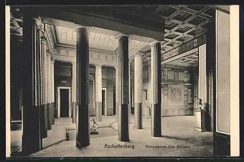 AK Aschaffenburg, Pompejanum, Atrium