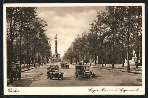 AK Berlin, Siegesallee und Siegessäule