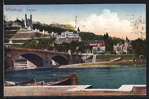 AK Würzburg, Käppele mit Brücke