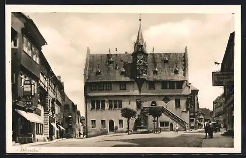 AK Ochsenfurt a. Main, Partie am Rathaus