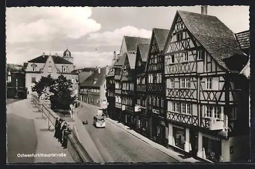 AK Ochsenfurt / Main, Hauptstrasse aus der Vogelschau