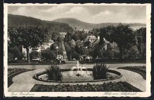 AK Bad Brückenau, Blick vom Schlosshotel