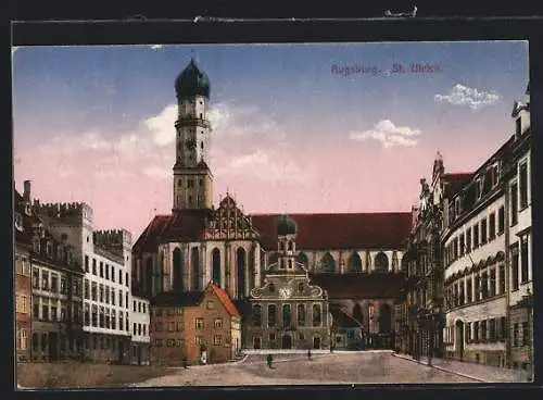 AK Augsburg, Blick auf St. Ulrich