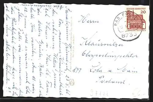 AK Bad Bocklet, Kuranlage, Alte Brunnenhalle und Wandelhalle