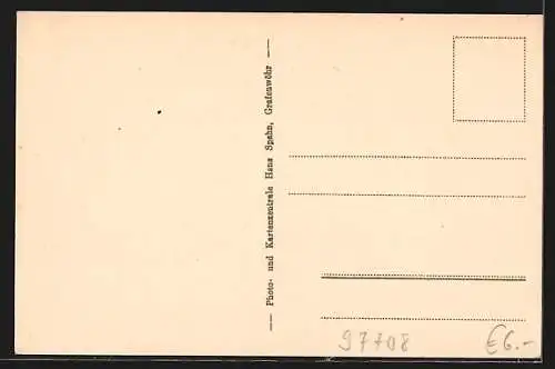 AK Bad Bocklet, Partie am Gasthaus Biedermeier