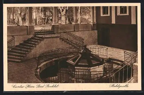 AK Bad Bocklet, Blick auf die Stahl-Quelle