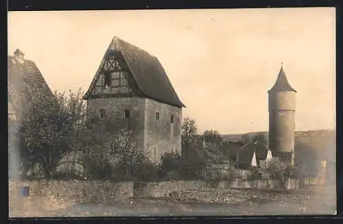AK Ochsenfurt / Main, Stadtmauerpartie