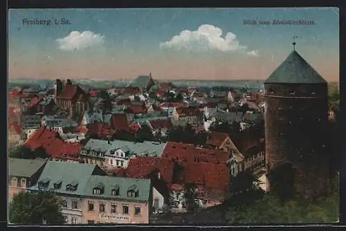 AK Freiberg / Sachsen, Blick vom Jakobikirchturm