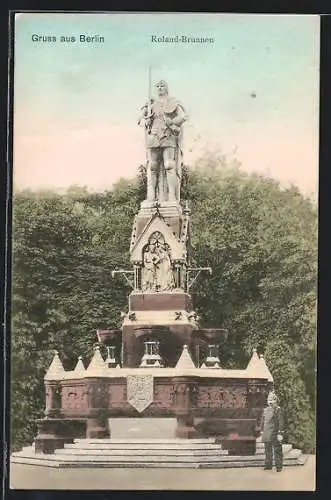 AK Berlin-Tiergarten, Rolandbrunnen