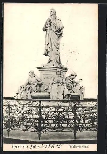 AK Berlin, Am Schillerdenkmal