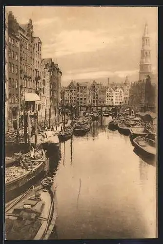 AK Alt-Hamburg, Fleet bei der Holzbrücke