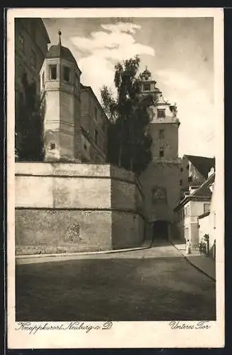 AK Neuburg / Donau, am unteren Tor