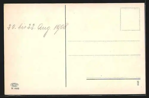 AK St. Ulrich in Gröden, Partie an der Kirche