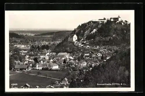 AK Pitten /N.-Ö., Totalansicht aus der Vogelschau