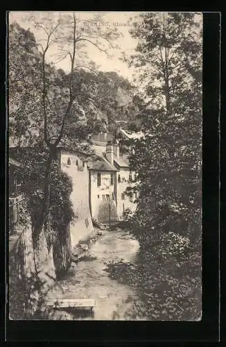 AK Mödling-Klausen, Partie am Bach