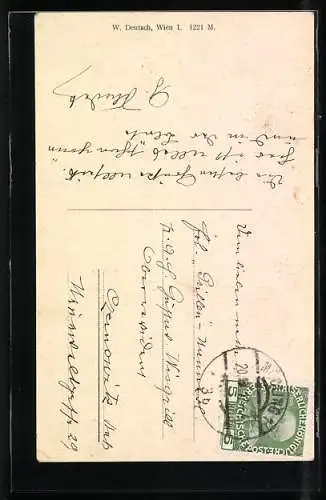 AK Mödling-Klausen, Partie am Bach