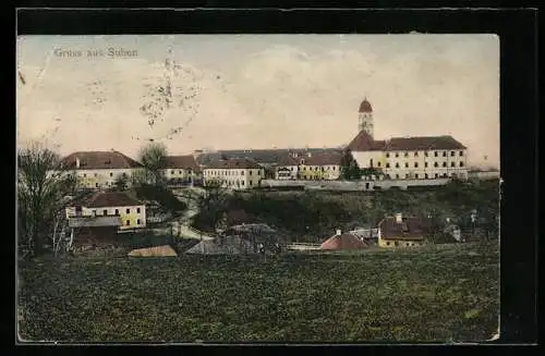 AK Suben, Teilansicht der Ortschaft