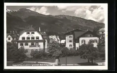 AK Bad-Hofgastein, Angestelltenversicherungsanstalt mit Bergen, Ortswerbung
