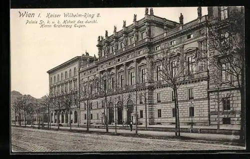 AK Wien, Palais des Erzherzog Eugen am Kaiser Wilhelm-Ring 8