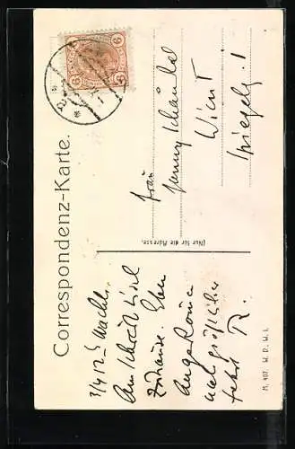 AK Mödling, Strassenpartie am Rathaus