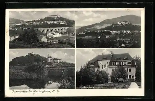 AK Schwarzenberg im Mühlkreis, Erholungsheim, Ortsansichten