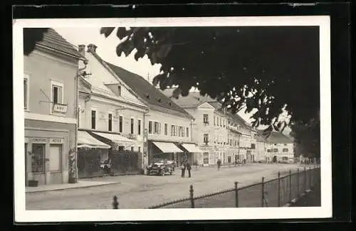 AK Neumarkt /Stmk., Unterer Marktplatz mit Conditorei Meyer